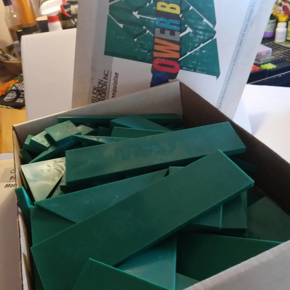 TWO Math Manipulatives Power Blocks by Center for Innovation TWO full boxes